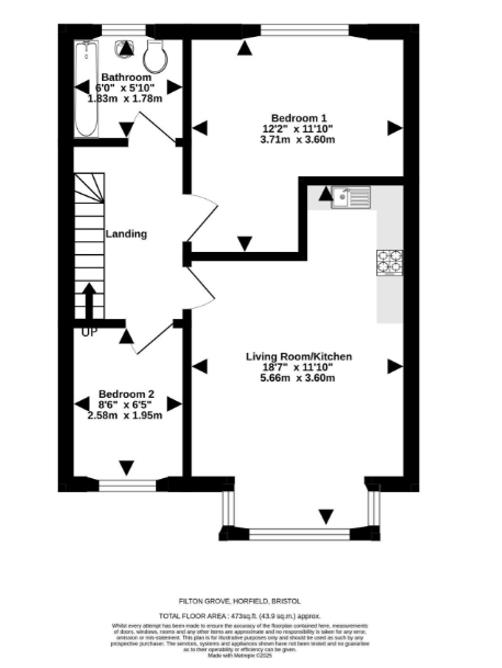 Floorplan for Filton Grove, Horfield, Bristol